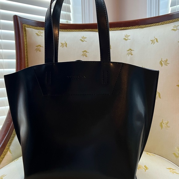 TOSCA BLU rigid style leather satchel handbag - Picture 7 of 7